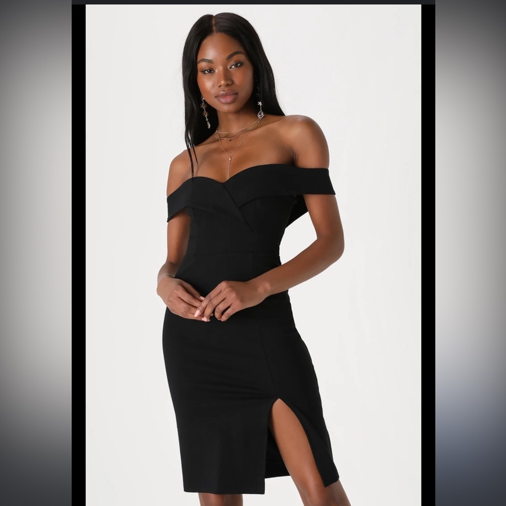 Lulus Off the shoulder body on dress